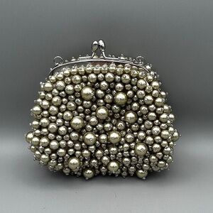 Banana Republic Elegant Pearl-Embellished Evening Bag